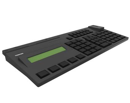Modular 67-Key POS Keyboard with LCD | Toshiba Commerce